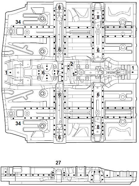 leganza, nadwozie, ilustracje techniczne