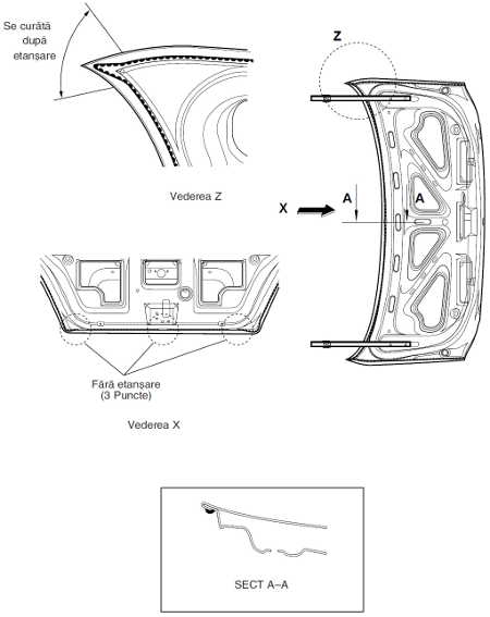 leganza, nadwozie, ilustracje techniczne